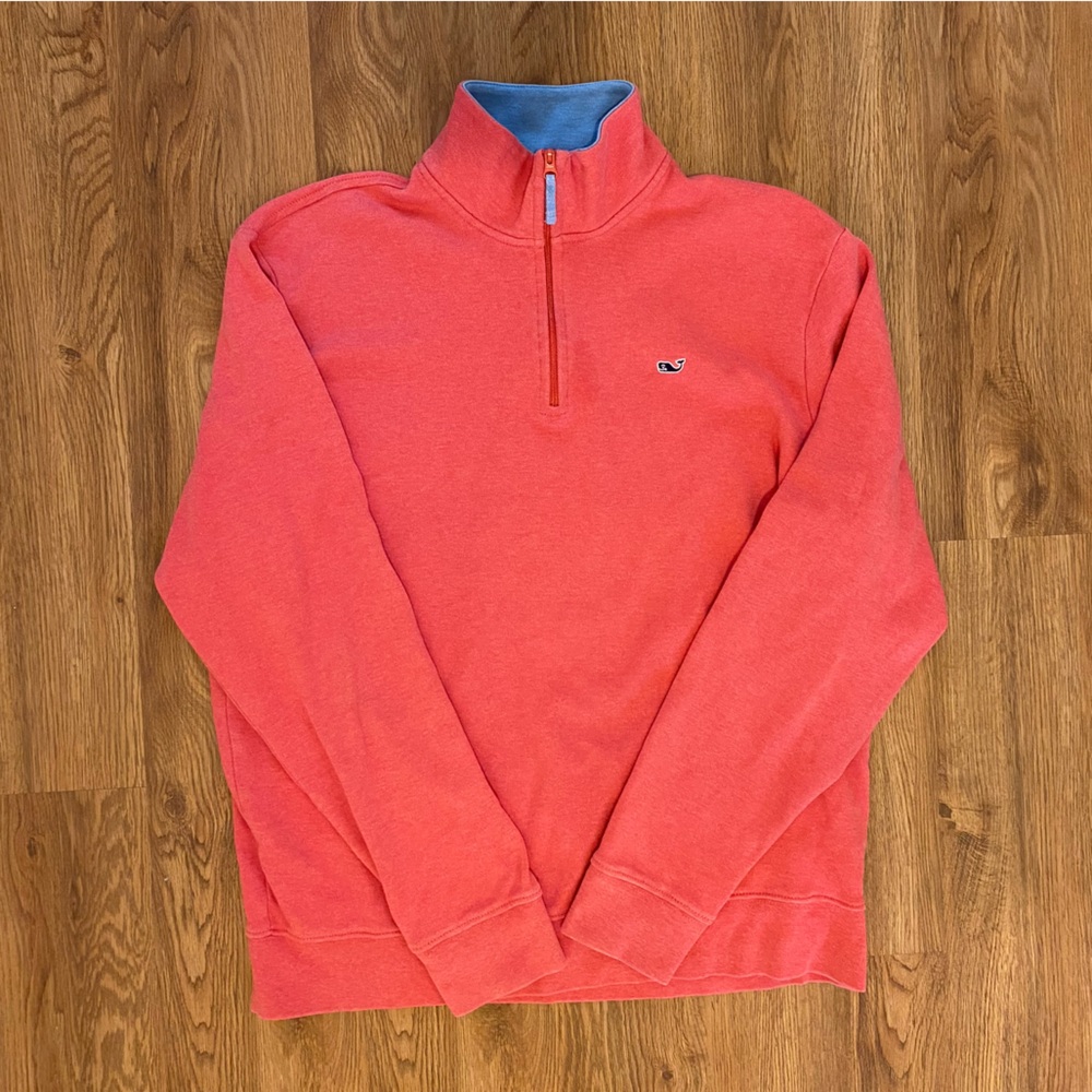 Vineyard Vines Red Quarter-Zip Pullover